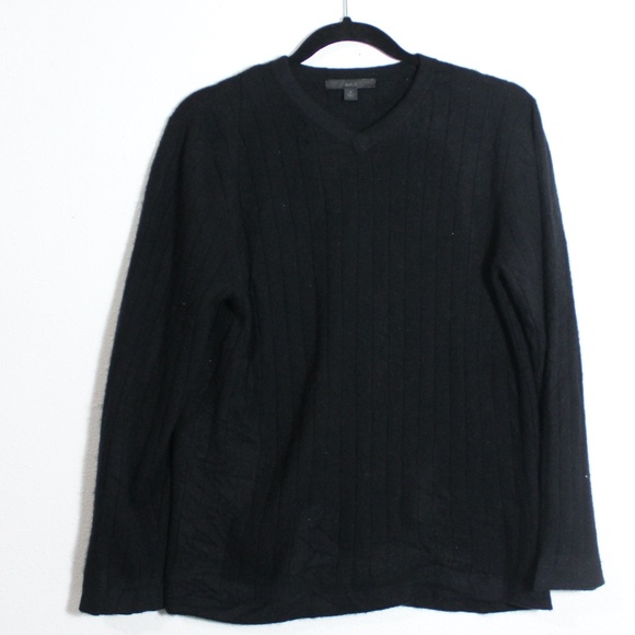 Apt. 9 | Sweaters | Apt 9 Black Cashmere V Neck Sweater Size M | Poshmark